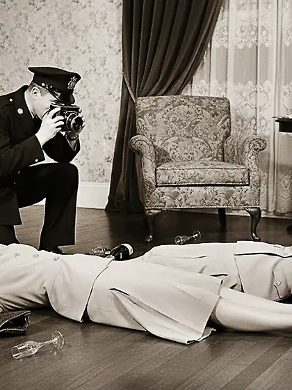 Film Noir Crime Scene