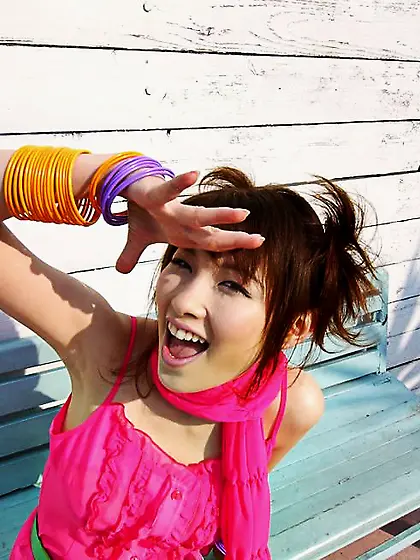 Playful bimbo Akane Sakura is sliding skillful fingers inside th