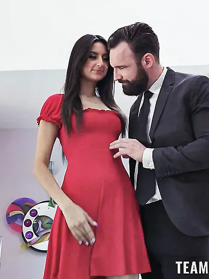 Alex Legend fucks brunette teen Eliza Ibarra hairy cunt