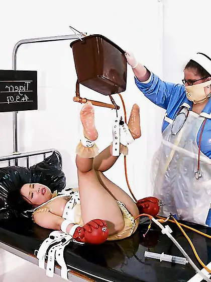 Spandex nurse spandex enema