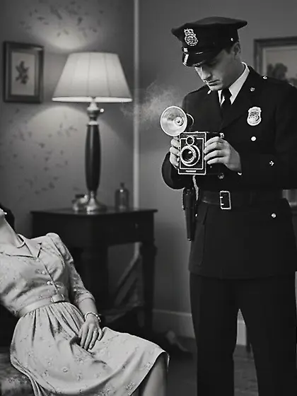 Film Noir Crime Scene