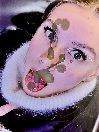 Cute sister Varya ahegao face in stupid bro cum