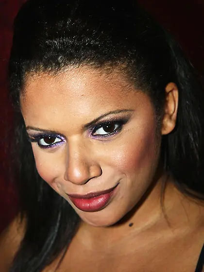 Incredible girl in stockings Alexis Silver sucking the dick thro