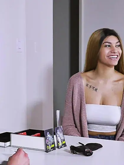 College girl bounces on the stallion's dick