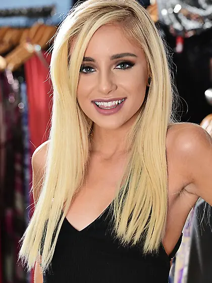 Brunette dressing room