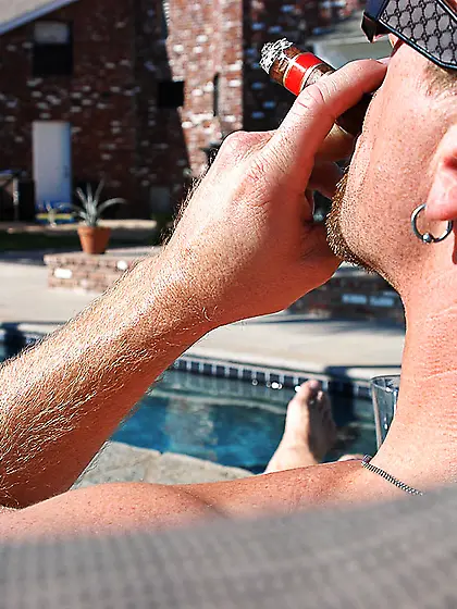 Frisky Kylee Strutt seduces a lad into making sex by sucking his