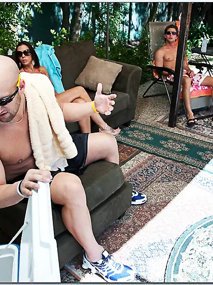 Big tits milf threesome