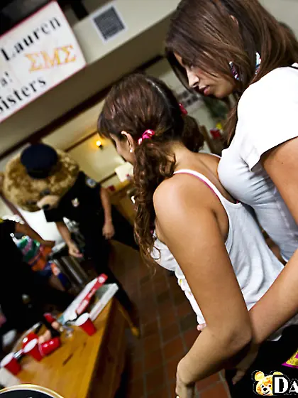 Crazy college blowjob