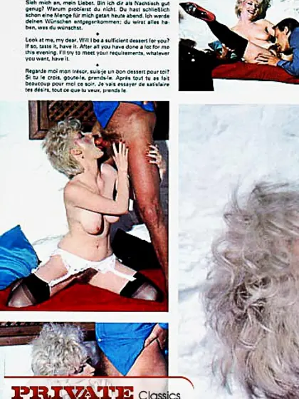 Short haired blondie black