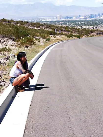 Edgy ladies share a stud 