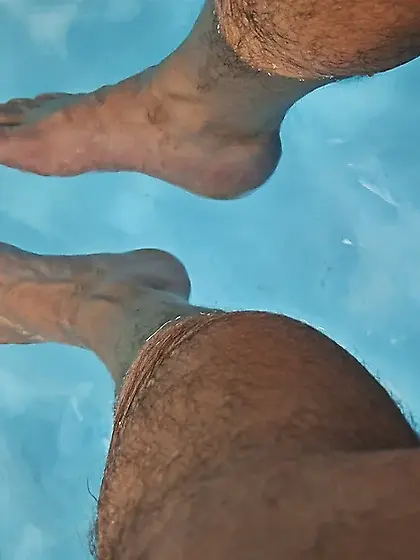 Relaxing at the pool