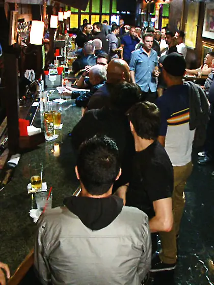 Slutty gay guy happy