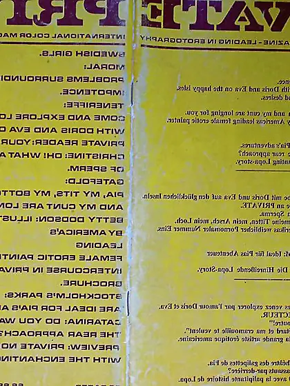 Personal Porno Magazin from