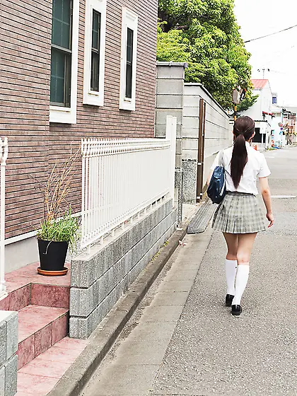 Japanese teen takes revenge on her stalker by fucking him hard