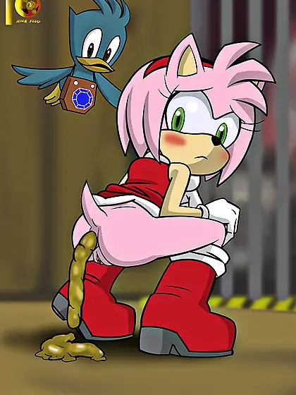 Amy Rose Farting and Pooping