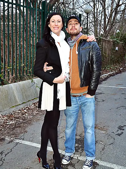 Hot babe black dress