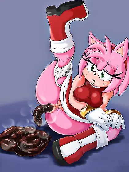 Amy Rose Farting and Pooping