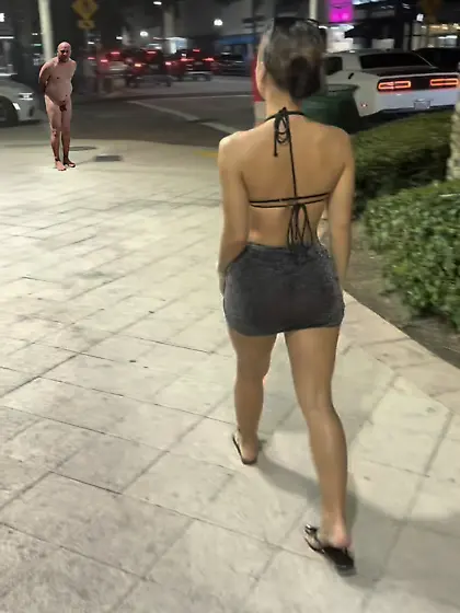 Tied nude humillant public cfnm