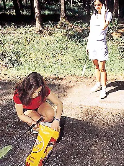 Isabelle and Patricia C sporty