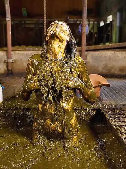 Maria Anjel in manure