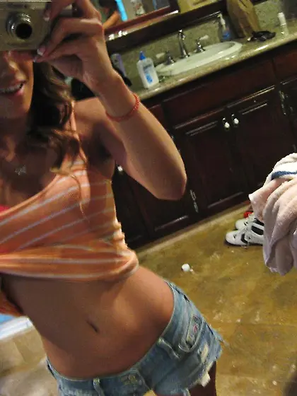 Teenage latina Melanie Jane with tight ass and silky smooth puss