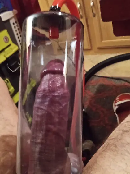 Love jerking my cock and BDSM fun