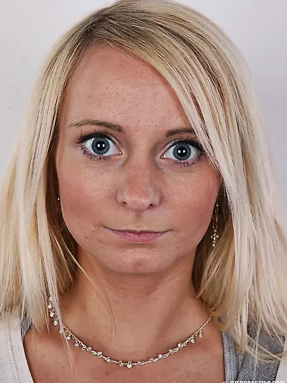 Adventurous cute blonde strips