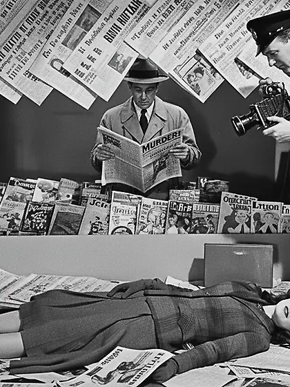 Film Noir Crime Scene