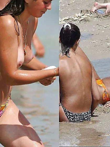 Bulgarian Beach Women from Dark-Hued River - II