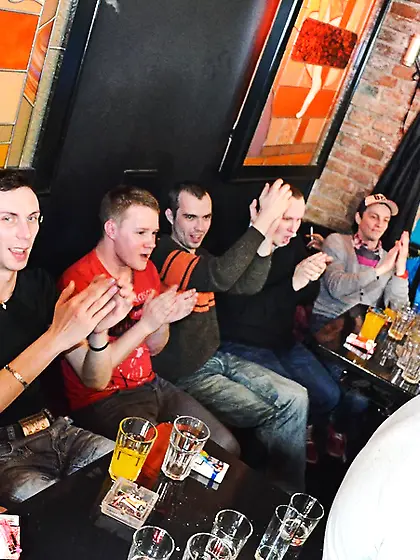 Wild young group puts