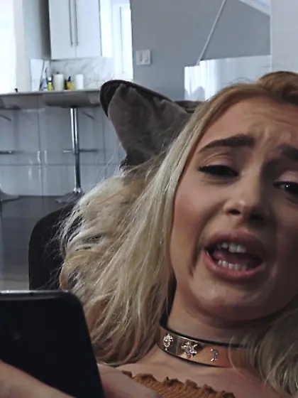 Blonde teen skank and stepbrother fuck like...