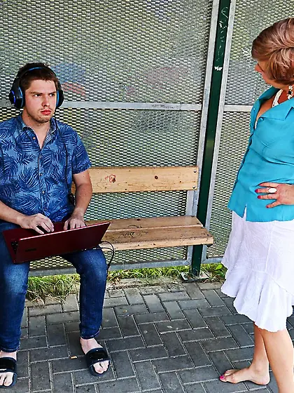 Nervous Virgin Fucked in the MatureVan