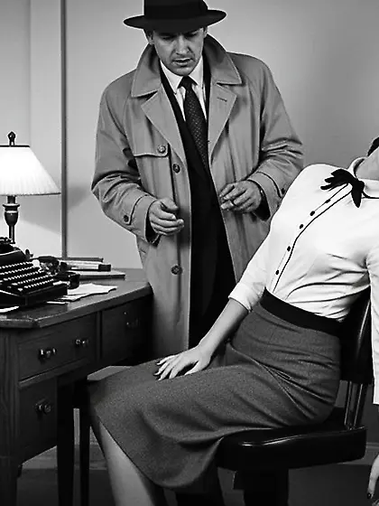 Film Noir Crime Scene