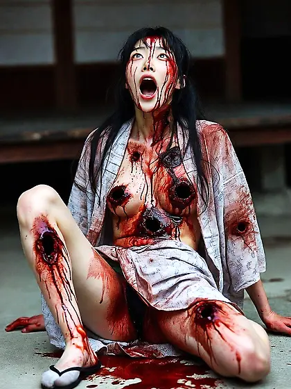 Kunoichi Gunshot Gore (AI)