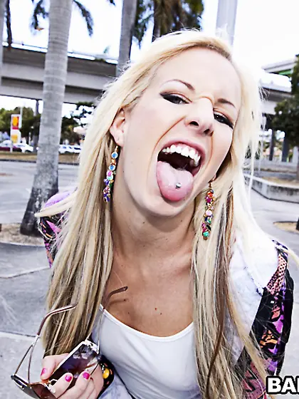 Eden Adams strips her slutty hipster clothes off and gets her mu