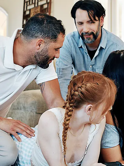 Anal-loving teens Madi Collins and Summer Col get fucked hard on