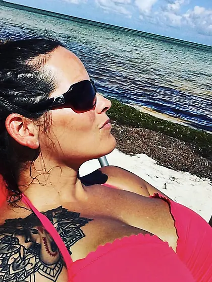 Deanna at Mardi Gras