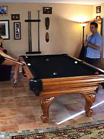 Unskilled boy lost billiard