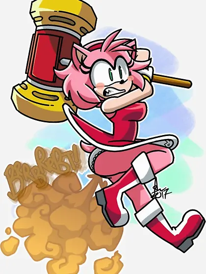 Amy Rose Farting and Pooping