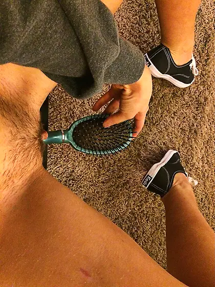 Teens fucking there hairbrush