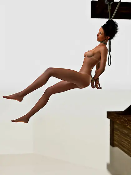 Degraded Beautiful Teen Hanged - Tied,  Roped,  Die