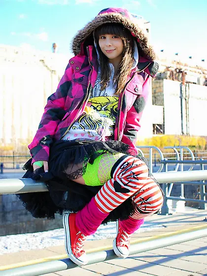 Ariel Rebel loves inventing all kinds of outfits and posing in t