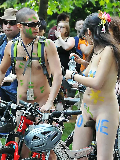 Naked bike ride nudist seat eaters