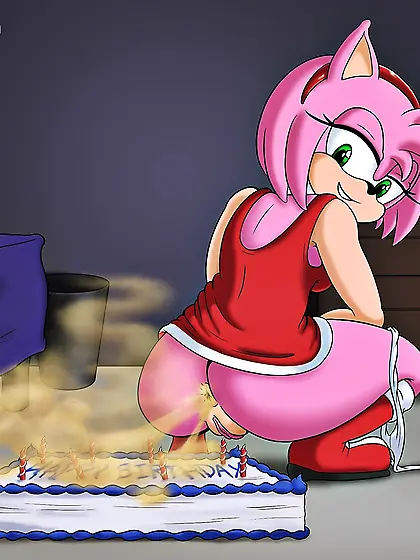Amy Rose Farting and Pooping