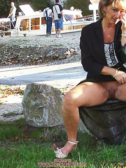 Check My MILF outdoor flashing