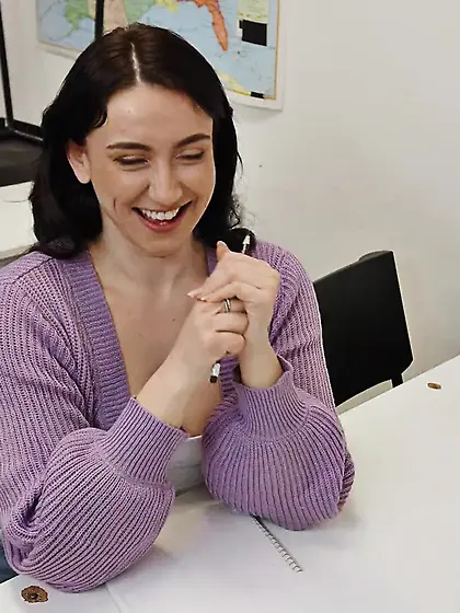 Curvaceous brunette gets anally fucked in the classroom