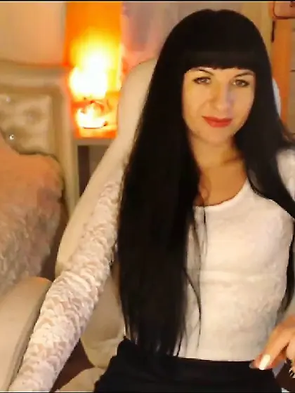 M'Lady Sexy Chair Strip Tease Clit Caresses Pussy