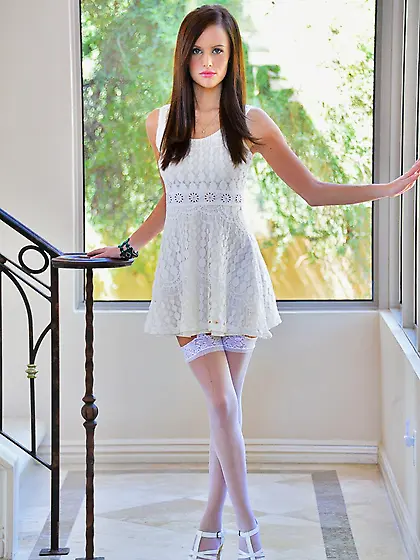 Jayden Taylors is a gorgeous brunette teen and she is teasing us