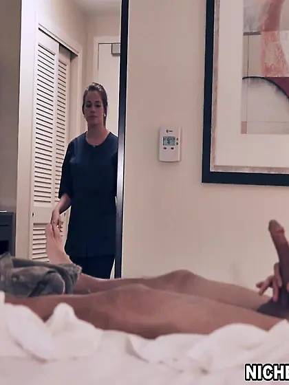 Cute girl issues the sexiest handjob