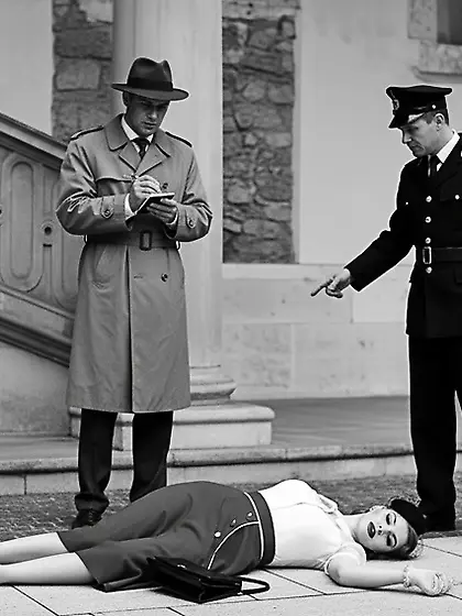 Film Noir Crime Scene